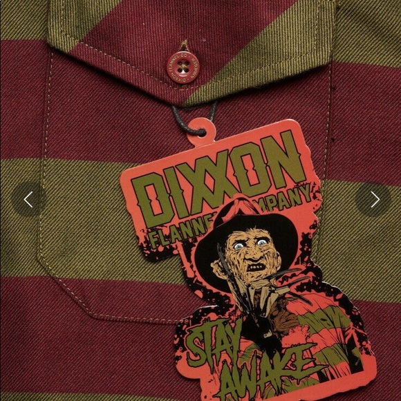 Men’s Dixxon Flannel Size Extra Large XL Freddy Krueger Halloween Long Sleeve - Picture 3 of 6
